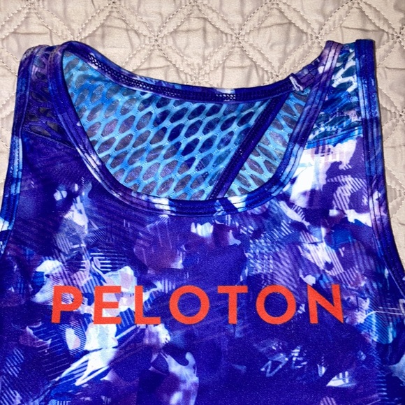 NEW Peloton x WITH Blue Moves High Neck Racerback Cutout Back Sports Bra Size S - Picture 4 of 9
